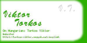 viktor torkos business card